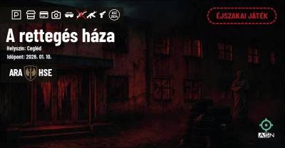 A rettegés háza éjszakai játék CQB Field Cegléd